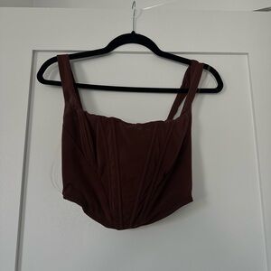 House of CB Brown Corset top